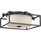 Progress Lighting Chadwick Collection Two-Light Black 15-3/8" Flush Mount P350171-031 - alternate 2
